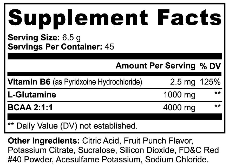 BCAA+ (Fruit Punch)